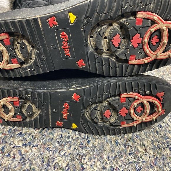 Pajar Black Winter Boots with Fur Trim - Picture 5 of 5